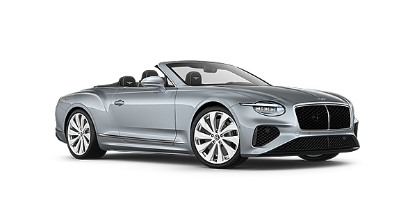 Bentley Lyon New Bentley Continental GTC convertible front three quarters in Silverlake paint